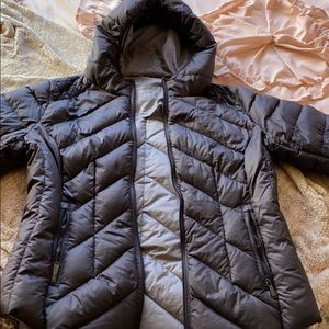 BCBG gray colored down jacket
